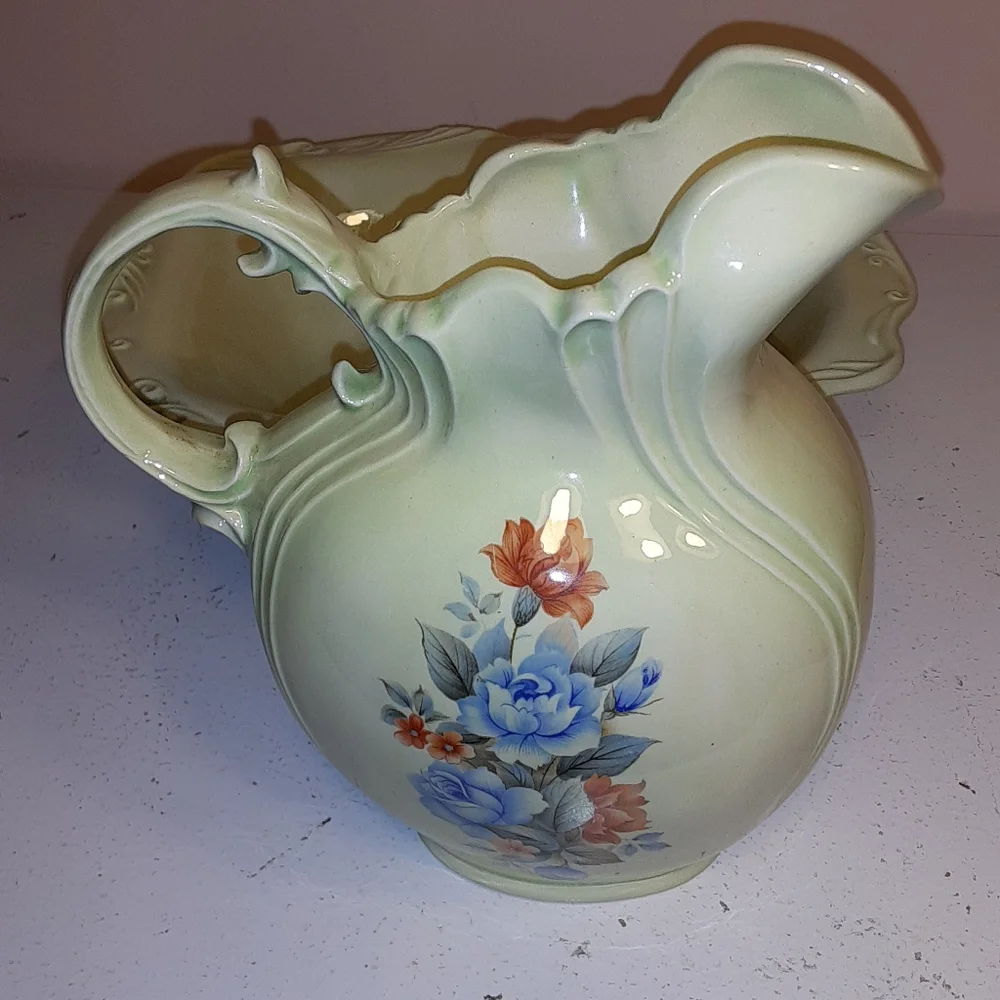 Pitcher and basin set, light green - Picture 2 of 5